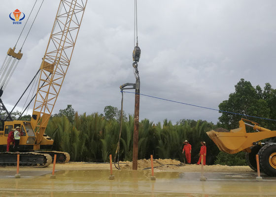 Ενίσχυρη μηχανή Vibroflot Drive Vibro Pile Foundation Περιβαλλοντικά φιλική