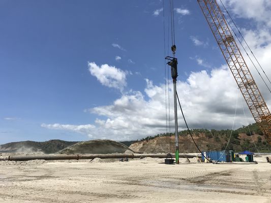 Γερανών τύπων διπλό δοχείων βάθος 24m σωρών Bfs Vibroflotation εργασμένο 180kw