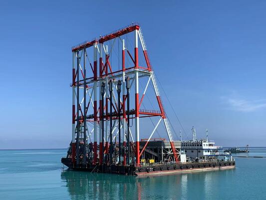 180 KW κάτω τροφοδοσία Vibroflot με διάμετρο εργασίας 900-1200 mm και έλεγχο μετατροπέα για συμπίεση εδάφους